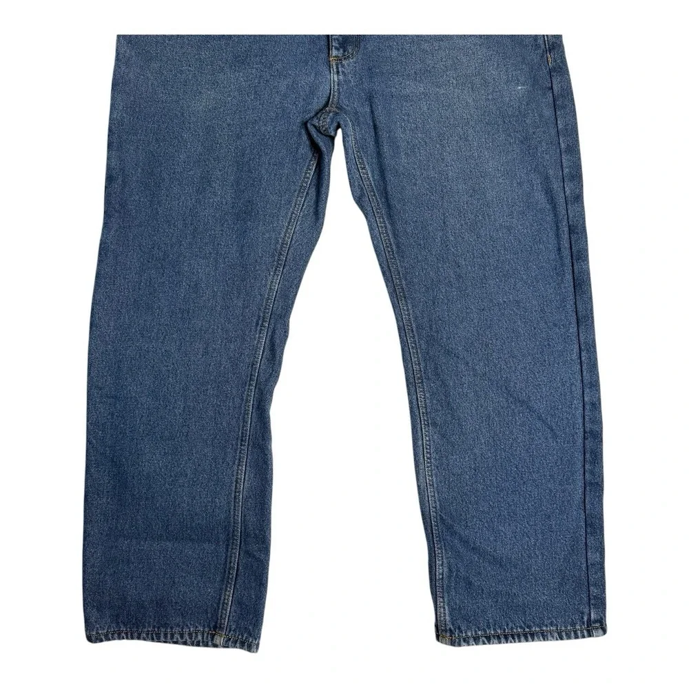 Berkley Jensen Flannel Lined Carpenter Jeans Cargo Pants Tool Pockets Mens 40x29